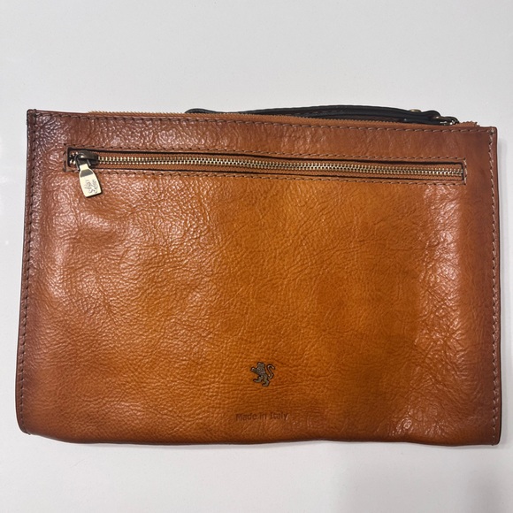 PRATESI FIRENZE Italian Leather Clutch/Wristlet - Picture 3 of 8